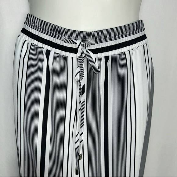 Joan Vass Wide Leg Striped‎ Pants - Picture 3 of 8